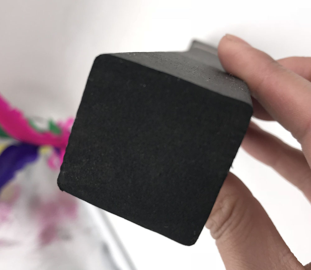 Custom epdm solid square rectangle rubber extrusion rubber seal strips ...